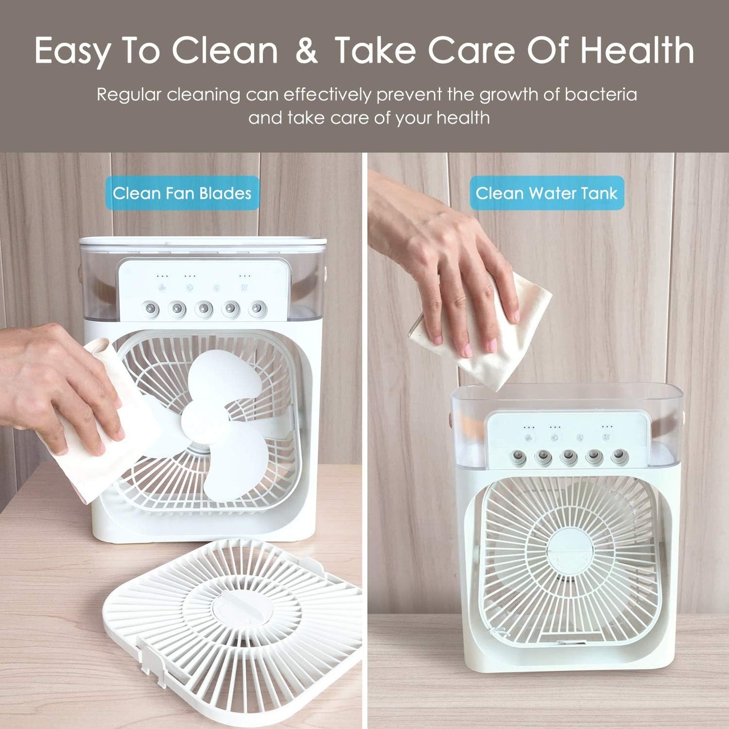 2-in-1 Personal Air Cooler & Humidifier!