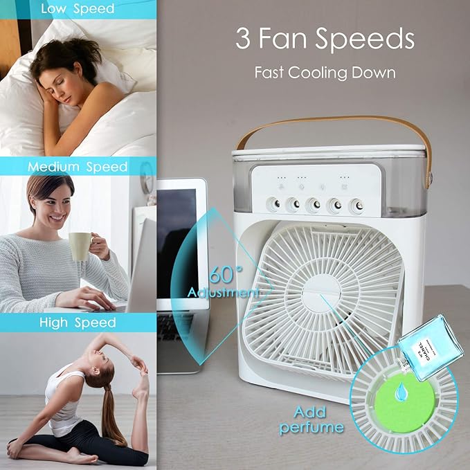 2-in-1 Personal Air Cooler & Humidifier!