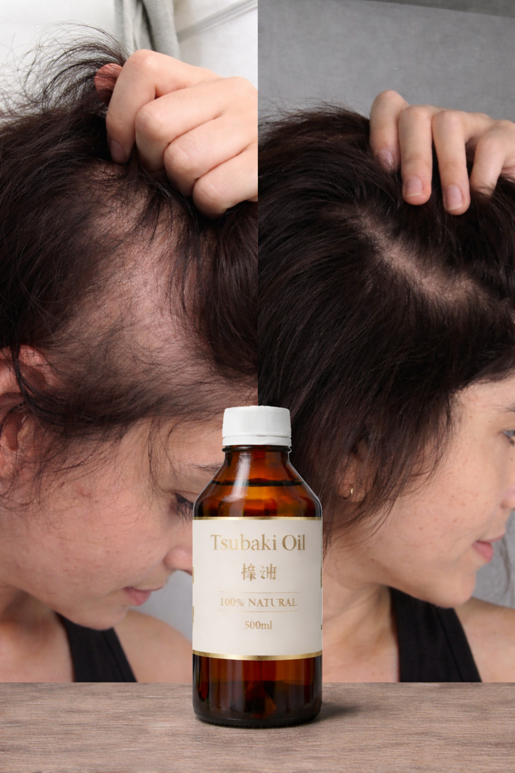 زيت تسوباكي الياباني الأصلي سر الكثافة والطول اللي يغير شعرك من أول استخدام