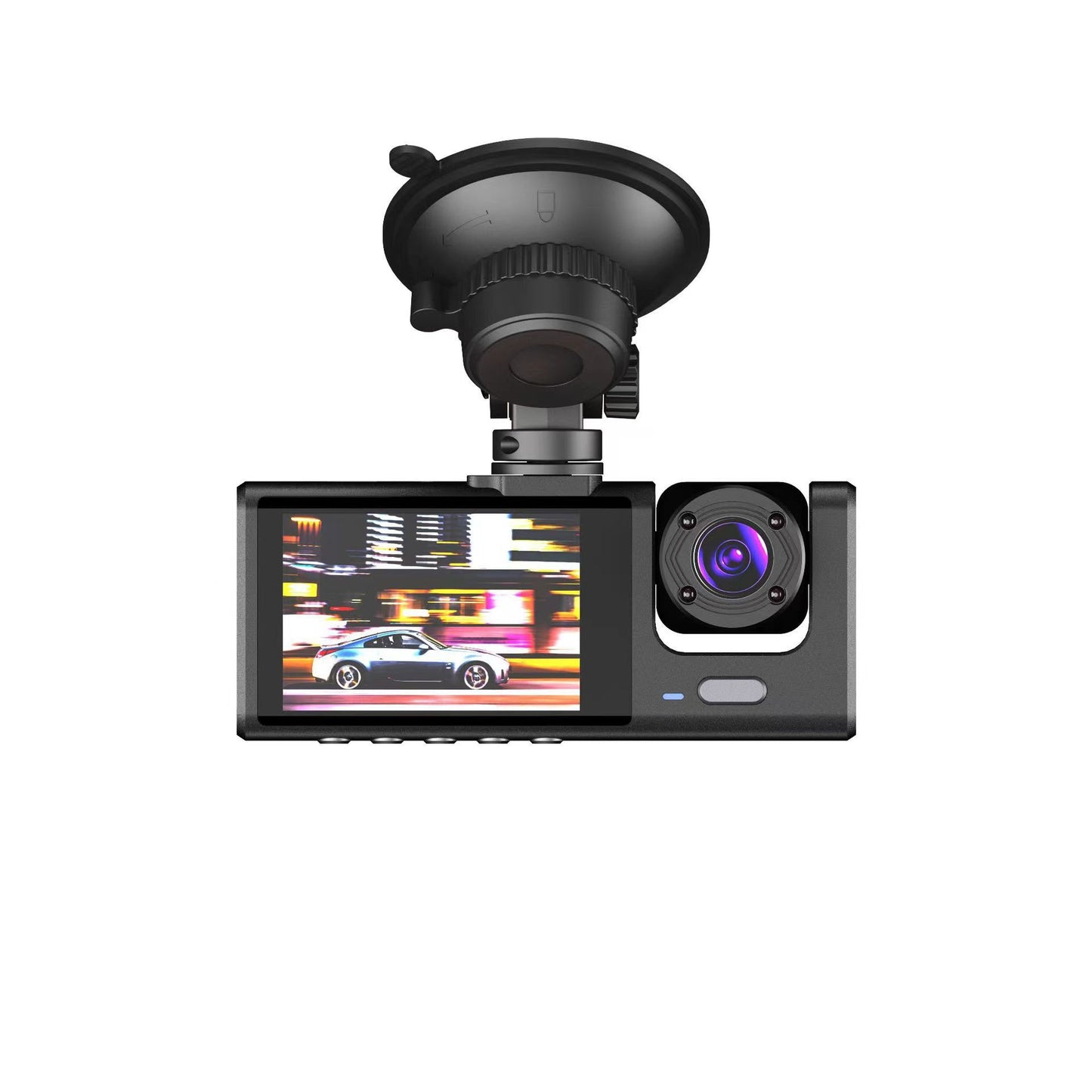 Dash Cam Front and Rear - with GPS and WiFi - Night Vision, 24H Parking Mode