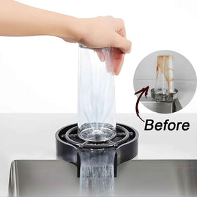 Automatic Cup Washer Kitchen Sink Glass Rinser