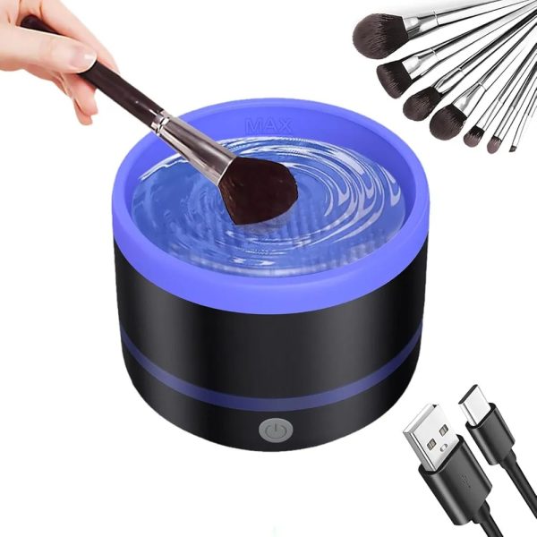 Makeup & Paint Brush Cleaner Machine – Electric (random Color)