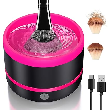 Makeup & Paint Brush Cleaner Machine – Electric (random Color)