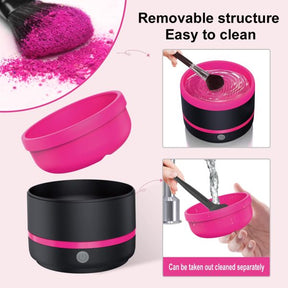 Makeup & Paint Brush Cleaner Machine – Electric (random Color)