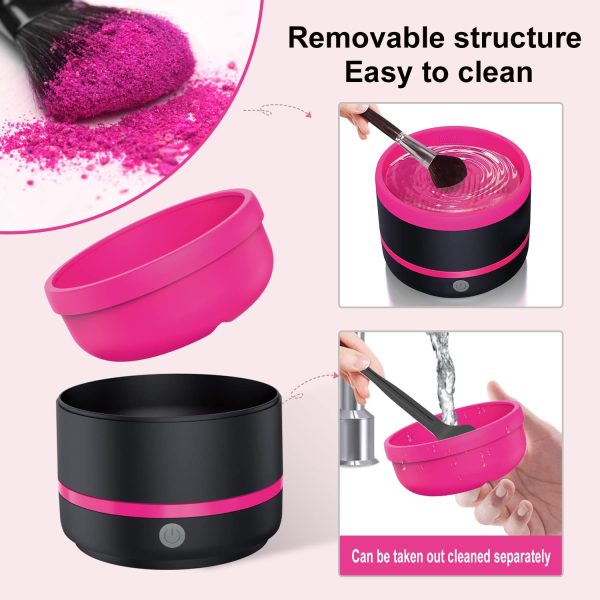 Makeup & Paint Brush Cleaner Machine – Electric (random Color)