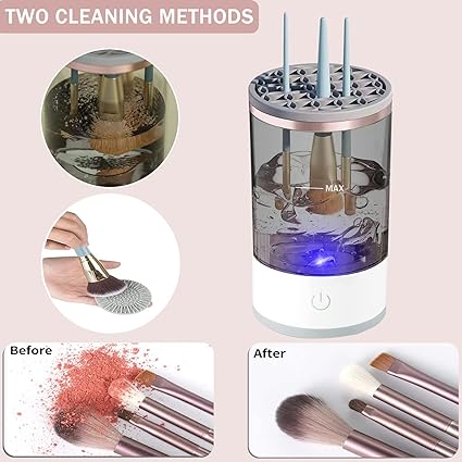 3 In 1 Electric Makeup Brush Cleaner Makeup Brushes Drying Rack Brush Holder Stand Tool Automatic Make Up Brush Cleaner Machine