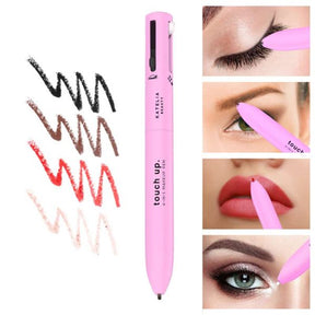 4 In 1 Waterproof Makeup Pen Eyebrow Pencil Long Lasting Easy Lip Color Liner Highlight Lying Silkworm Eyeliner Pen Makeup Tools